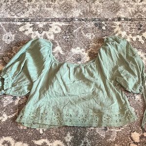 American Eagle green shirt womens - like new